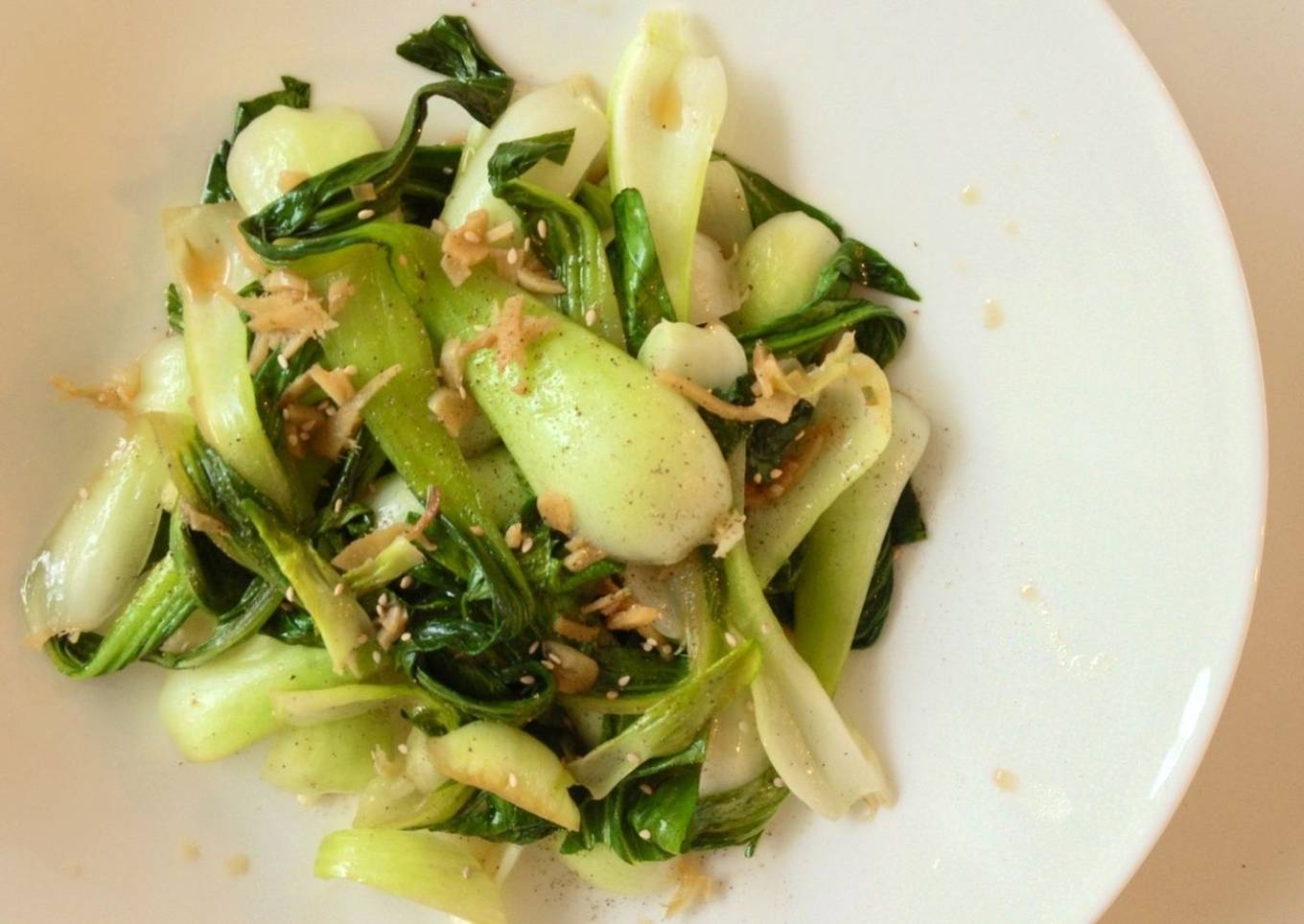 Bok Choy stir-fried with ginger