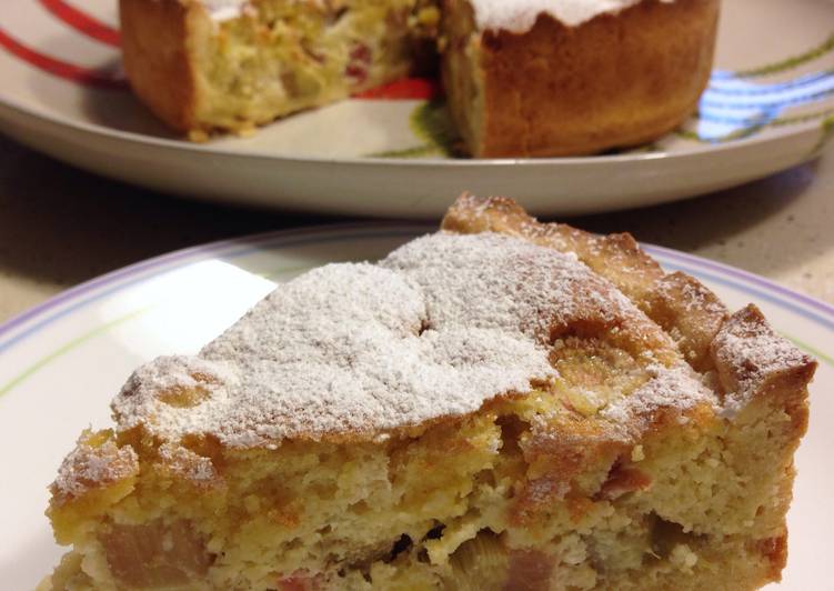 Recipe of Any-night-of-the-week German Rhubarb Cake (Rhabarberkuchen)