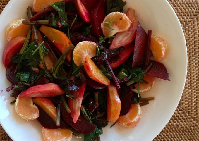 Steps to Prepare Speedy Beet Salad with Orange Vinaigrette