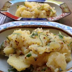 A picture of Oma's German Potato Salad.