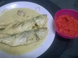 Gulai kuning ikan dg sambal lado