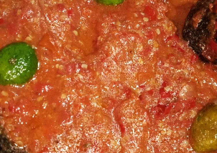 Resep Sambal limau terasi Anti Gagal