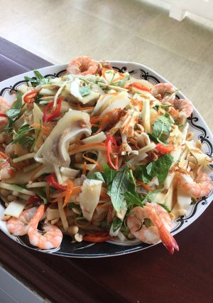 Hình của món Gỏi Củ Hủ Dừa Long An.