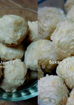 Foto resep Bakso Ayam Homemade (Jamur dan Soun Wortel)