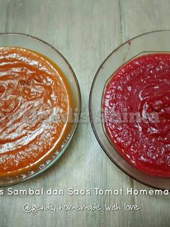 Foto resep Saos Sambal dan Saos Tomat Homemade by Gendis