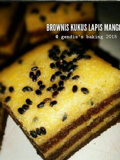 Foto resep Brownis Kukus Lapis Mangga