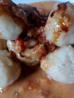 Foto resep Cilok ayam bumbu kacang