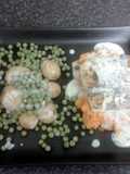 Lemon Grass Cod Loin with Sweet potato, Pearl potato & Petite pois