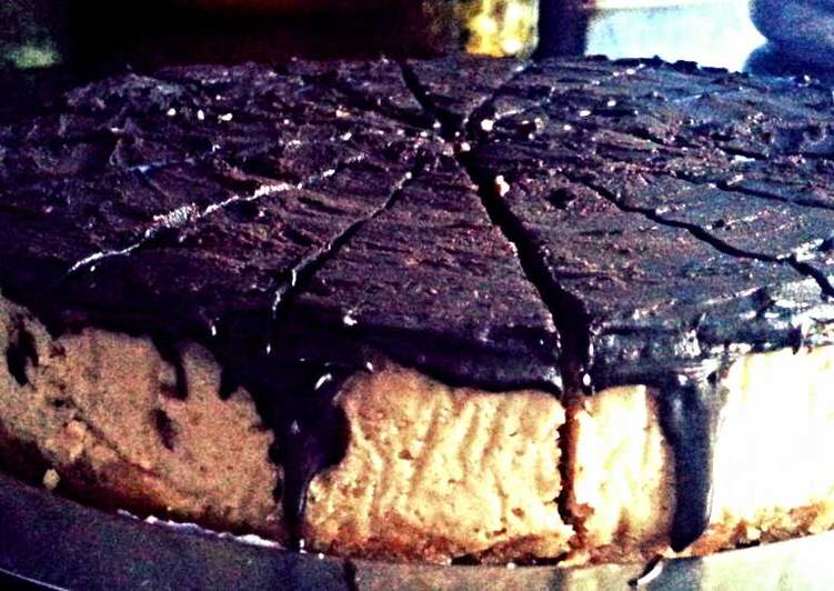 Step-by-Step Guide to Prepare Super Quick Homemade Banana &amp; Peanut Butter Baked Cheesecake