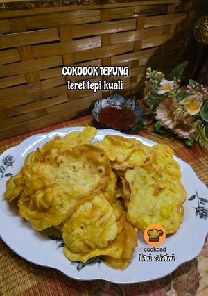 Gambar 21:4:26 - Cekodok tepung leret tepi kuali