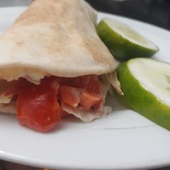 A picture of Homemade shawama.