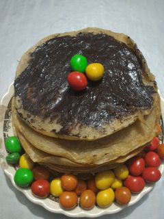 Foto resep pancake coklat
