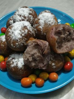 Foto resep Donat ungu bulat-bulat