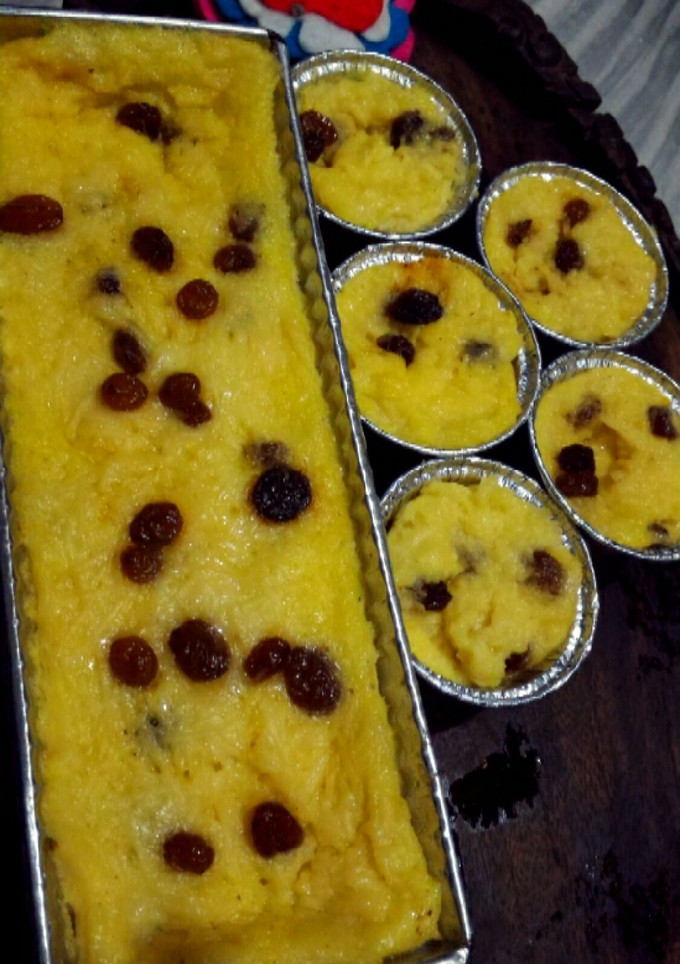 Foto resep puding roti kukus