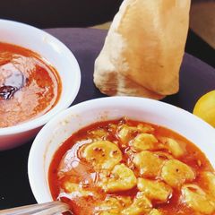 A picture of Dal dhokli.