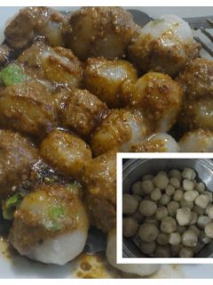 Foto resep Cilok isi ayam bumbu kacang