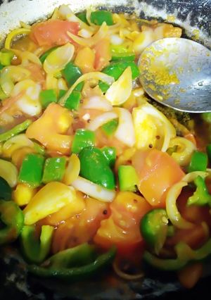 A picture of Sauted vegetable.