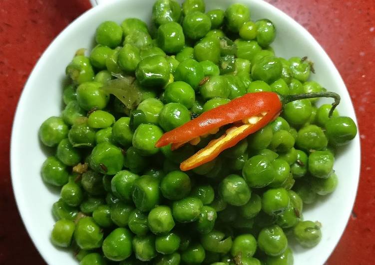 Green peas for snacks