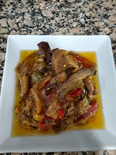 Una foto de Berenjena al escabeche