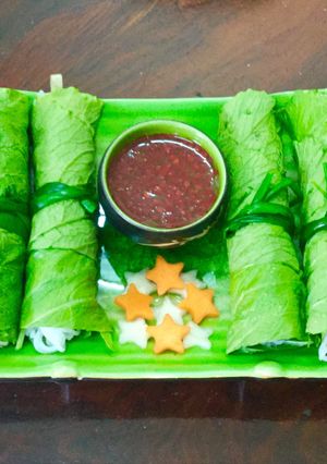 Hình của món Cuốn diếp.