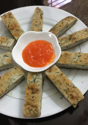 A picture of Vietnamese Fish Cake (Chả cá thác lác).