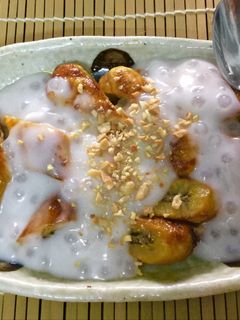 Hình của món Chuối sáp nướng.