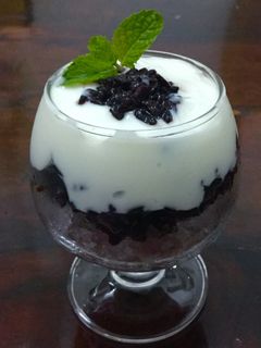 Hình của món Cơm rượu nếp cẩm sữa chua.