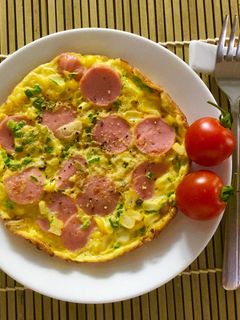 Hình của món Trứng "pizza".