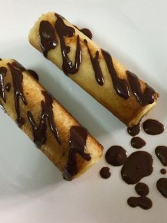Hình của món Sandwich cuộn chuối.