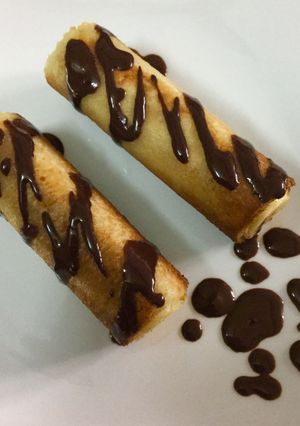 Hình của món Sandwich cuộn chuối.