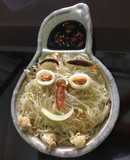 Miến xào hải sản.