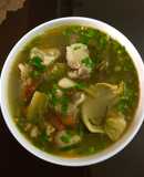Dưa cải nấu gân bò