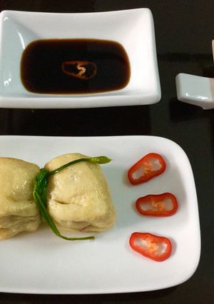 Hình của món Đậu hũ nhồi nấm.