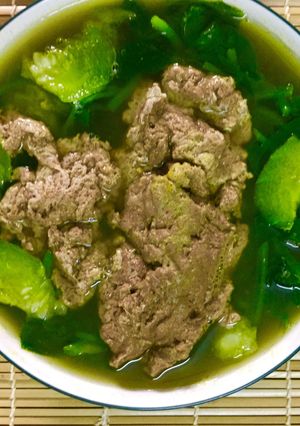 Hình của món Canh riêu cua đồng cùng cà pháo mắm tôm.