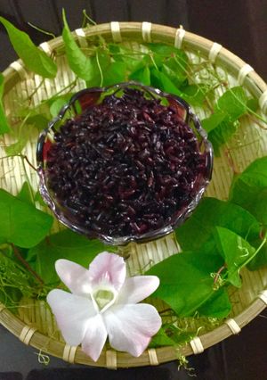 Hình của món Cơm rượu nếp cẩm.