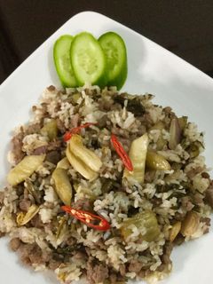 Hình của món Cơm rang dưa bò.