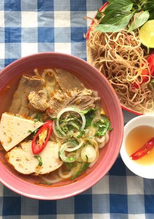 Hình của món Bún bò Huế.