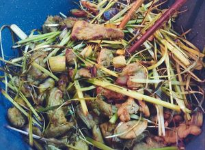 Hình của món Thịt heo rang sả.