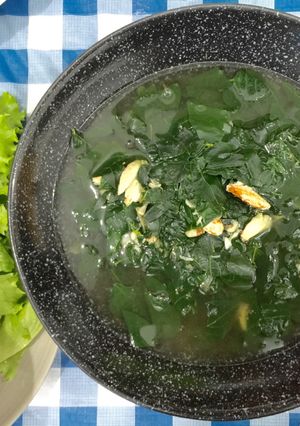 Hình của món Canh rau ngót nấu thịt ghẹ.