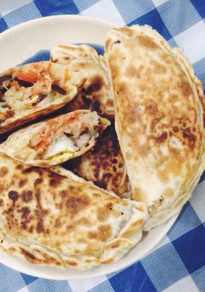 Hình của món Bánh gối nướng.