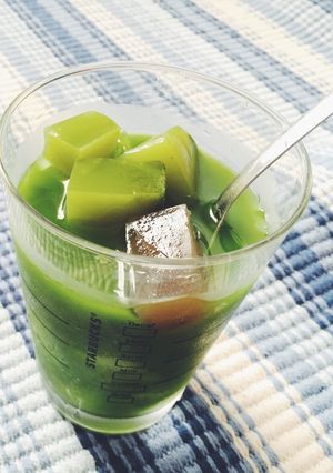 Hình của món matcha đá viên.