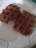 Chocolate Peanut Butter Protein Waffles GF