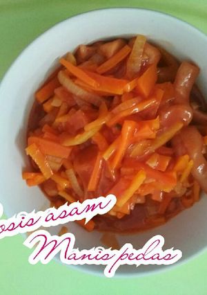 Foto resep Sosis asam manis pedas