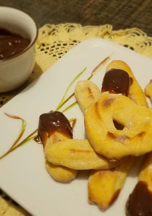 A picture of Home baked churros.