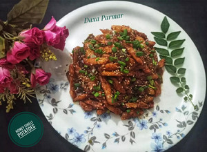 A picture of Honey Chilli Potatoes.