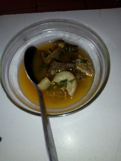 A picture of Assorted meat peppersoup.