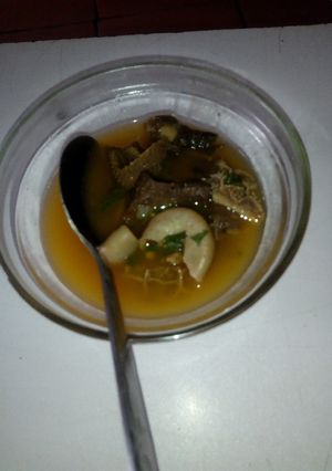 A picture of Assorted meat peppersoup.