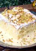 No Oil No Butter Rasmalai Flavoured Tres Leches Cake