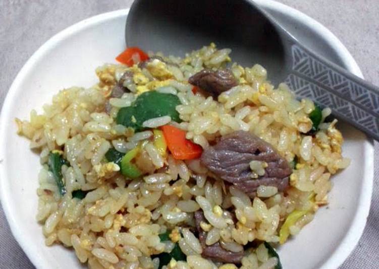 Steps to Prepare Speedy Steak fried rice