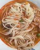 Sopa a la minuta con carne molida